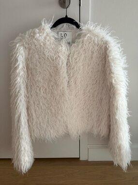 White Faux Fur Jacket